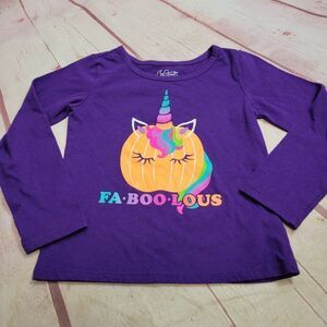 City Streets Unicorn pumpkin shirt 3T